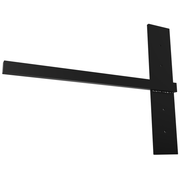 Stud Mounted Floating Shelf Bracket - 14X18X0.75 -Steel- Flat Black | Federal Brace
