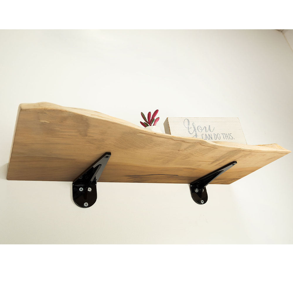 Radial Wall Shelf Bracket - 8" x 2.7" x 3" - Black