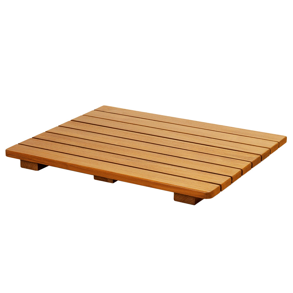 Teak Shower Bench Seat - 16 x 21 x 1.63 - Teak | Federal Brace