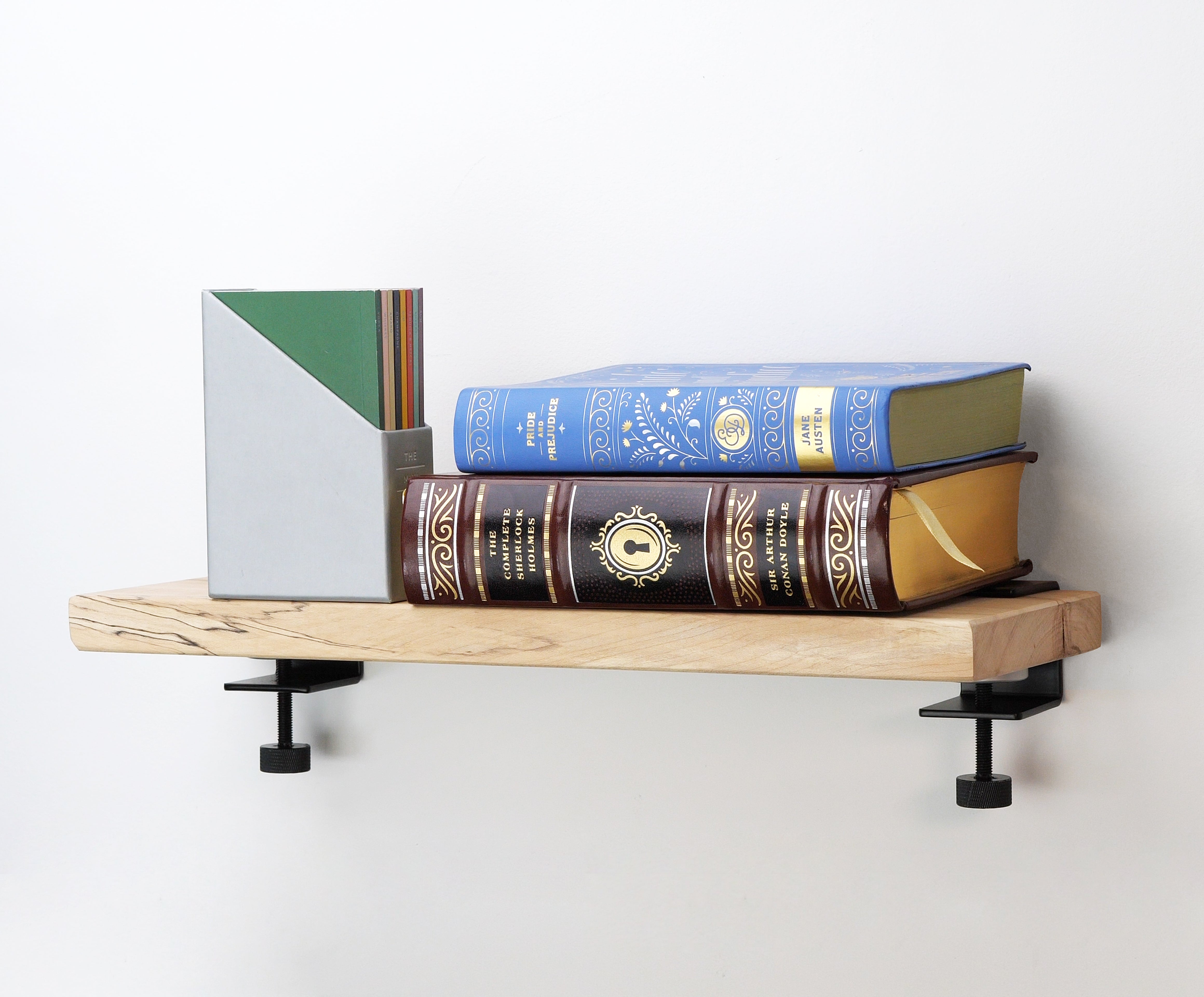 Floating Shelf Clamp System - 18" L x 6" W x 3.875" H - Maple