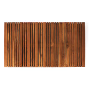 Sonder Teak Wood Shower Mat - 19.75 x 35.5 x 1.75 - Teak | Federal Brace