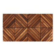 Baro Teak Wood Shower Mat - 19.75 x 35.5 x 1.75 - Teak | Federal Brace