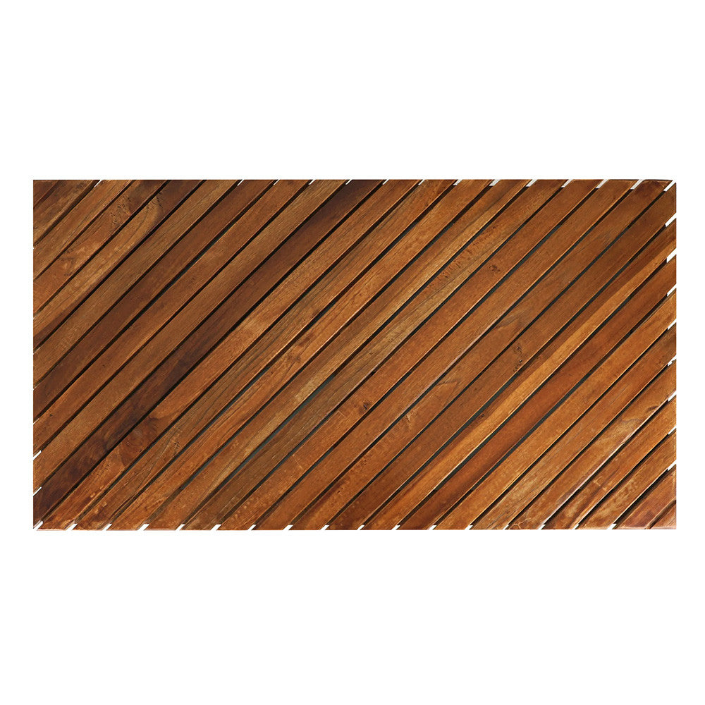 Freska Teak Wood Shower Mat - 19.75 x 35.5 x 1.75 - Teak | Federal Brace