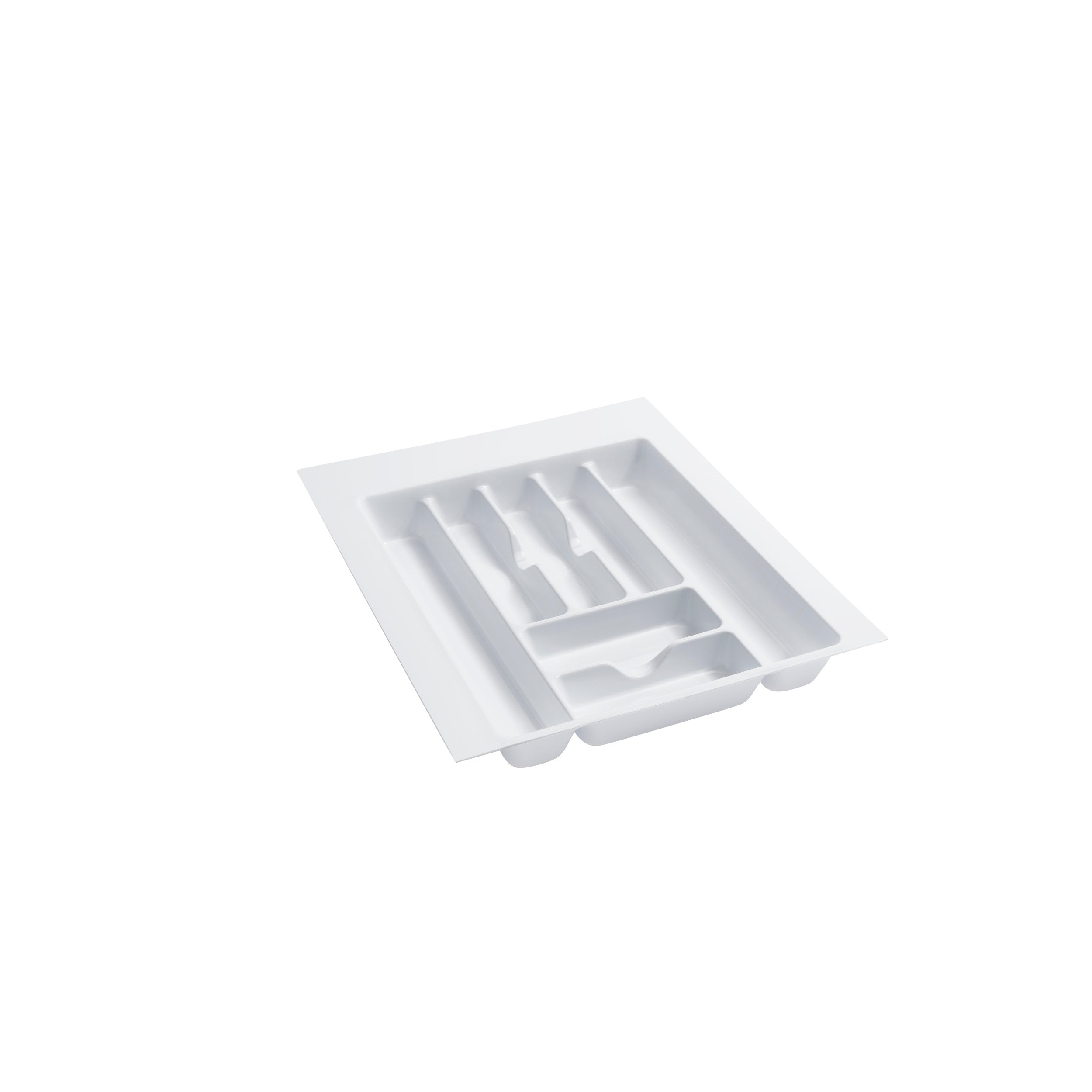 Large White Glossy Cutlery Organizer White  17.5 in (445 mm) W x 21.25 in (540 mm) D x 2.38 in (60 mm) H