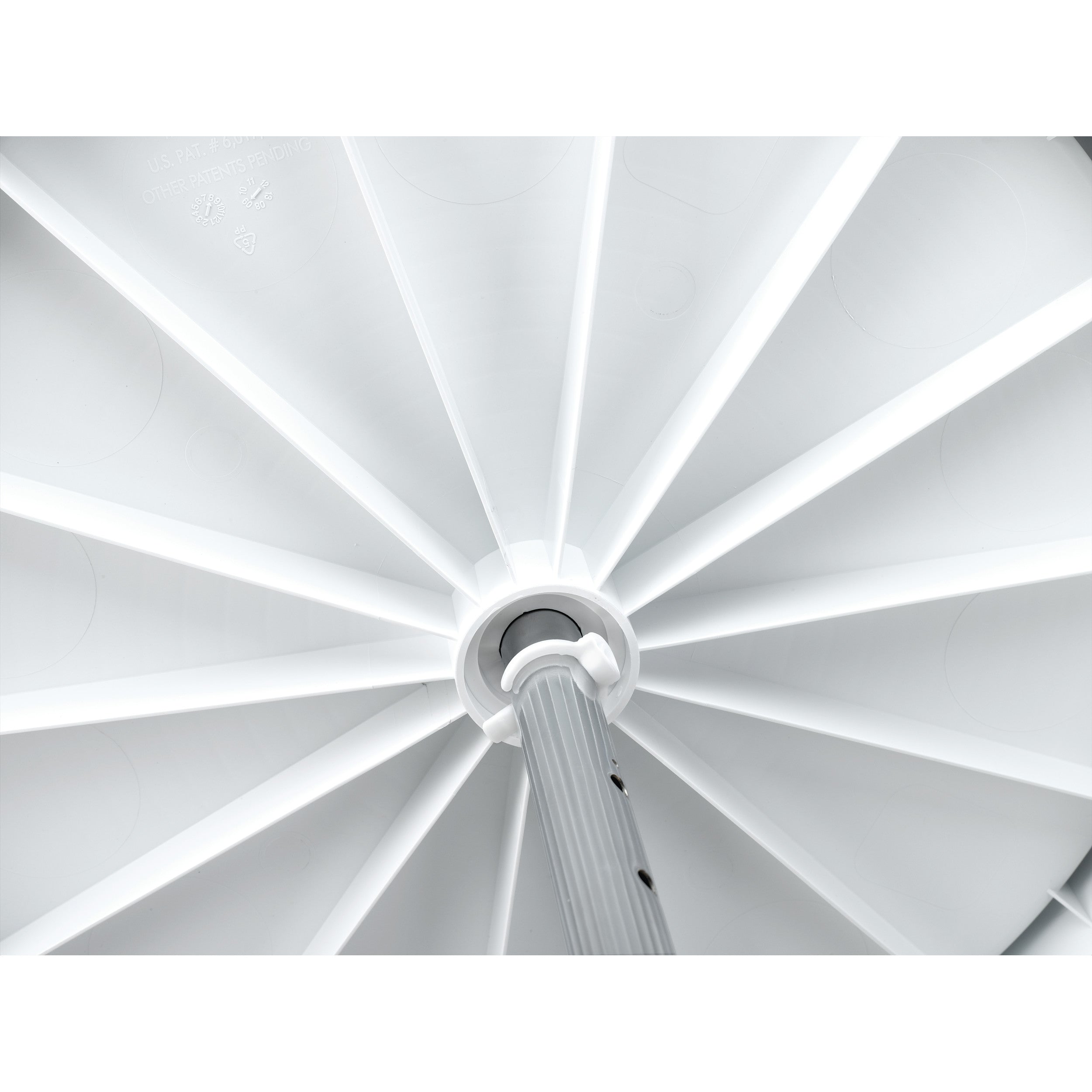 28 in White Polymer Kidney Lazy Susans 2-Shelf White  28 in (711 mm) W x 28 in (711 mm) D x 26 in (660 mm) H