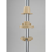 24 in Banded Wood Kidney Lazy Susans 2-Shelf Natural  24 in (610 mm) W x 24 in (610 mm) D x 26 in (660 mm) H