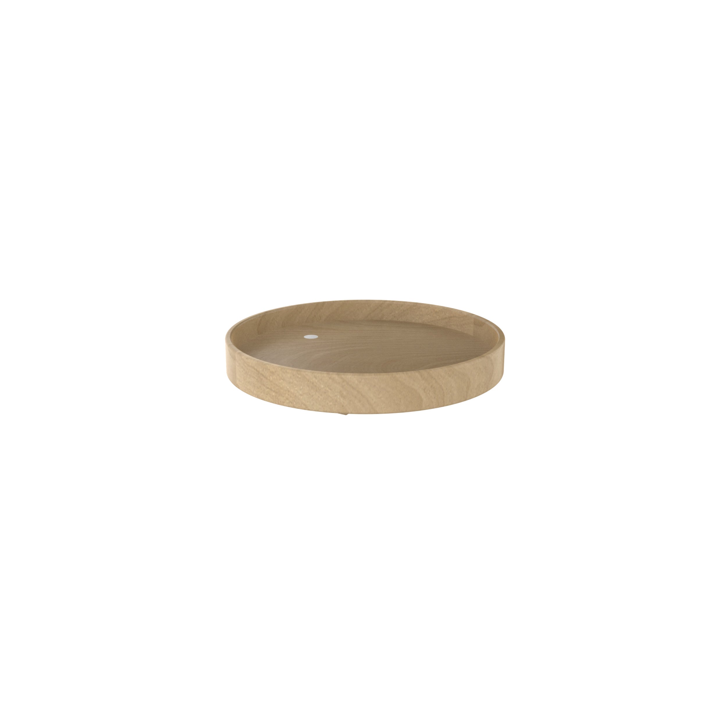 18 in Natural Wood Full Circle Shelf Only Natural  18 in (457 mm) W x 18 in (457 mm) D x 2.38 in (60 mm) H