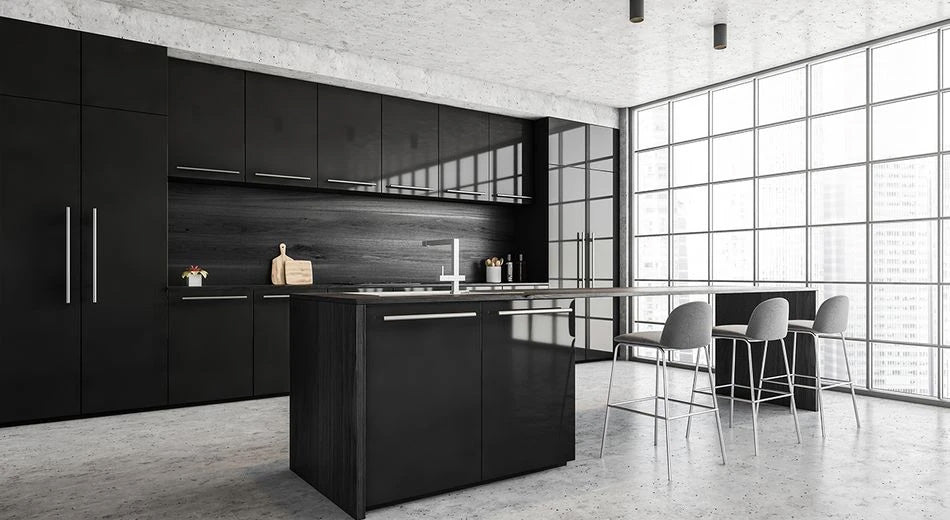 MDF BLACK HG 3/4 4X9   AGT 6010 - LUXE BLACK