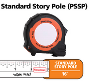 MEASSURING TAPE, 16' STORY POLE