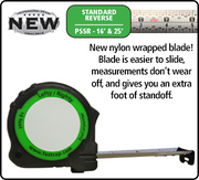 MEASSURING TAPE, 25' LEFTY/RIGHTY