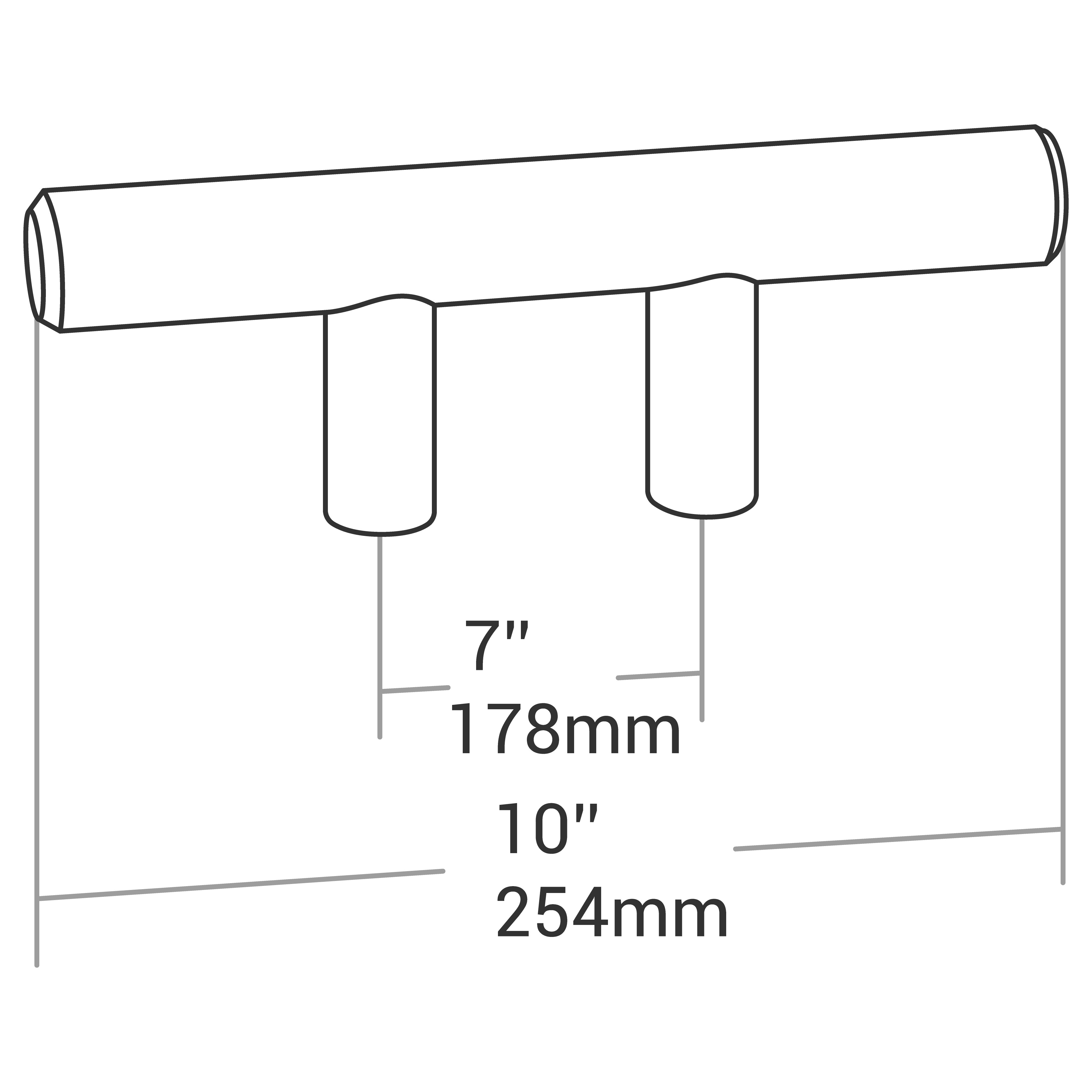 Handle Bar 9520 Series C/C 7" O/A 10"