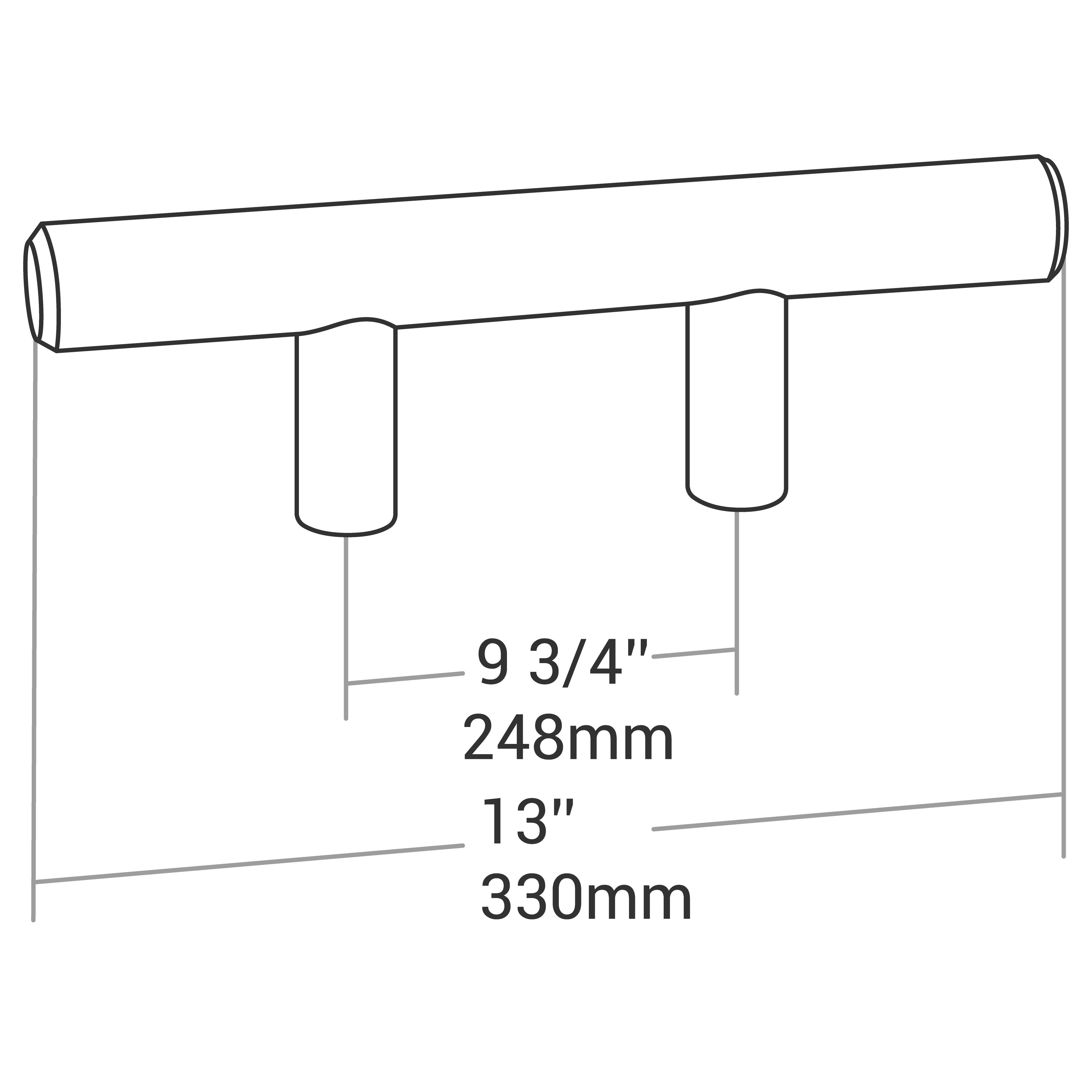 HANDLE 9520C/C 9 3/4" O/A13" MATTE BLACK