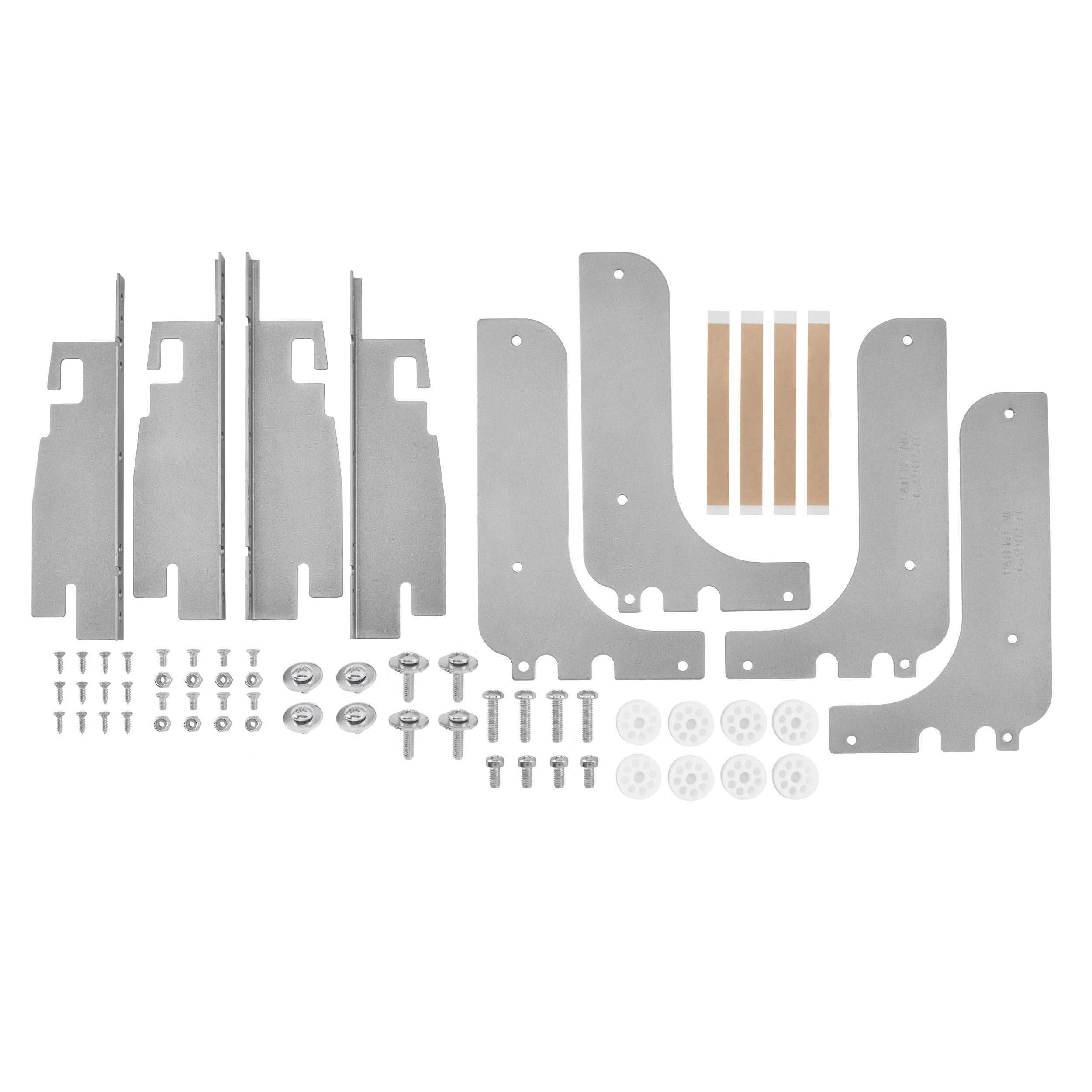 Door mount Brackets for RAS-FD-KIT file drawer system Metallic Silver  2 in (51 mm) W x 2 in (51 mm) D x 5 in (127 mm) H