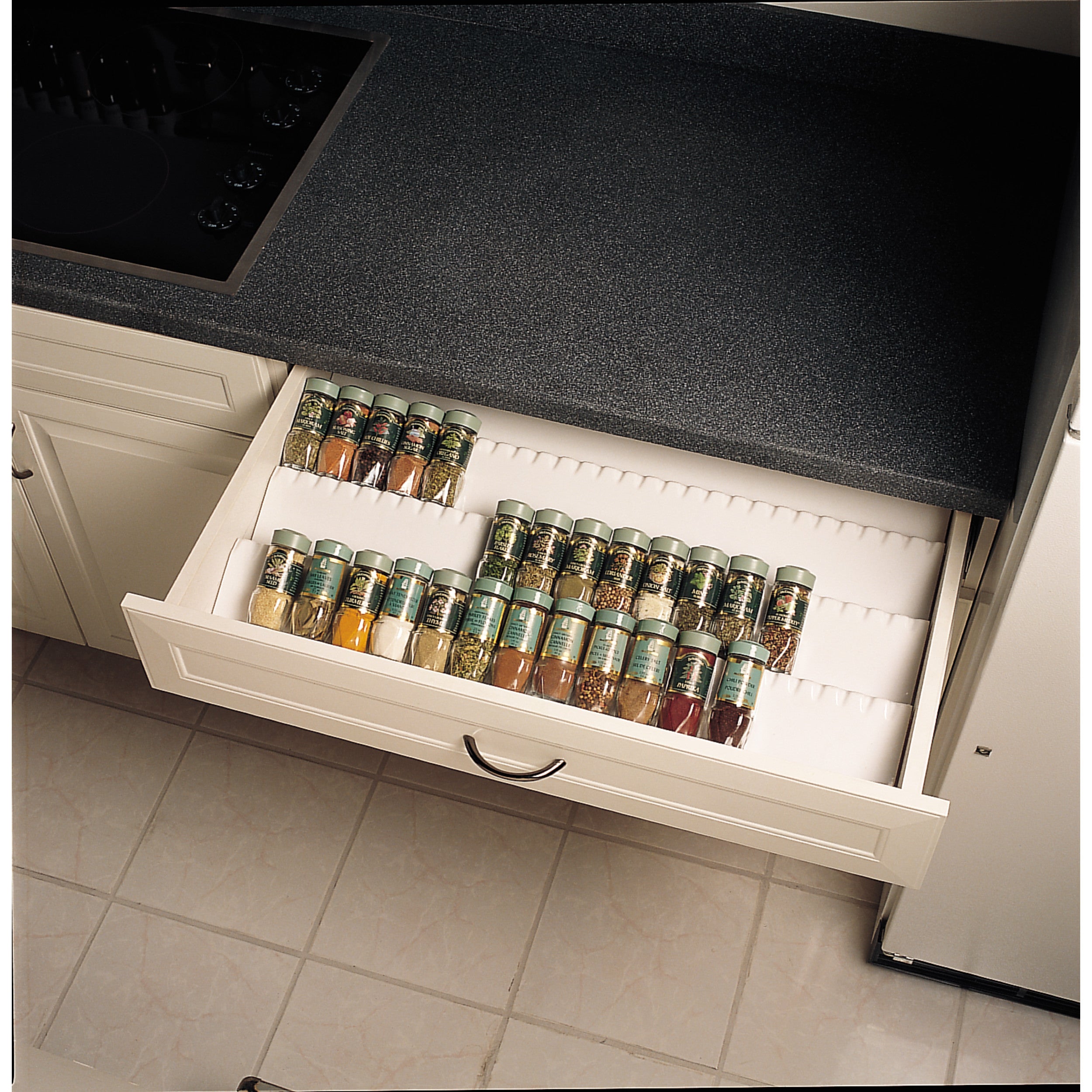 Almond Trimmable Spice Tray Insert Almond  50 in (1270 mm) W x 20 in (508 mm) D x 1.75 in (44 mm) H