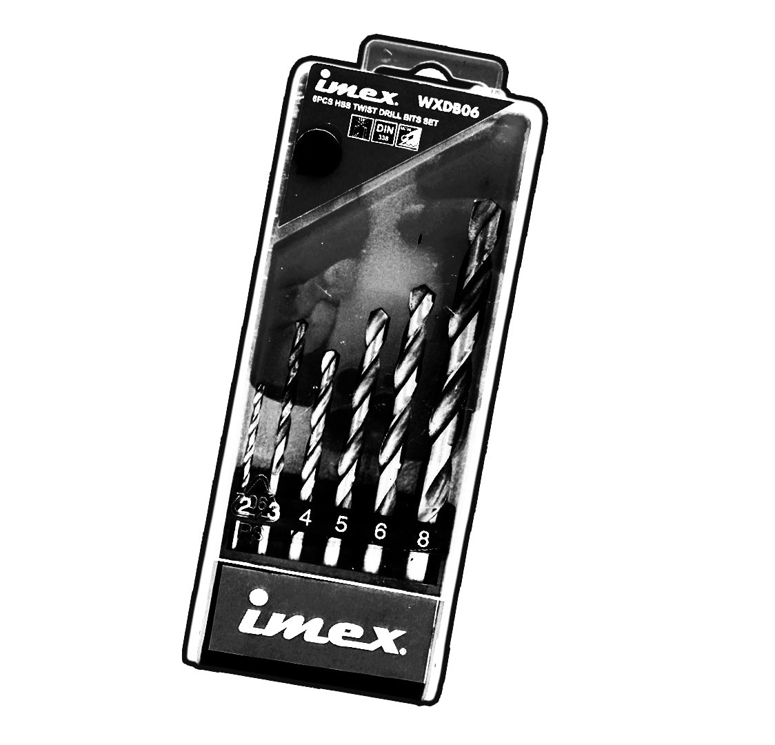 6-Piece HSS Twist Drill Bit Set ? IMEX Power Tools